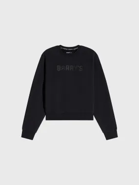 BARRY'S BLACK CROP PULLOVER