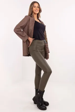 Casual Faux Leather Leggings