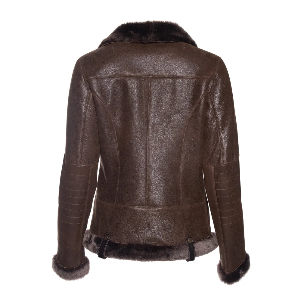 HARLEY Spanish Merino Shearling Sheepskin Moto Jacket