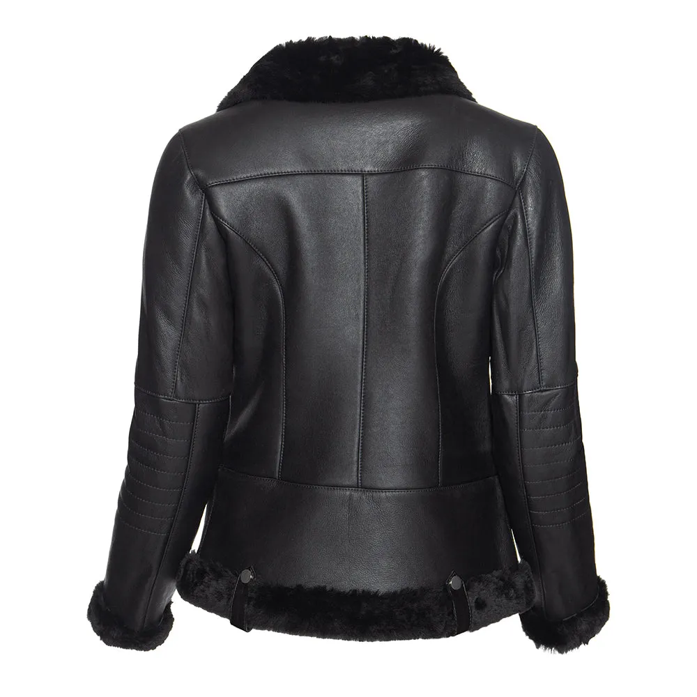 HARLEY Spanish Merino Shearling Sheepskin Moto Jacket