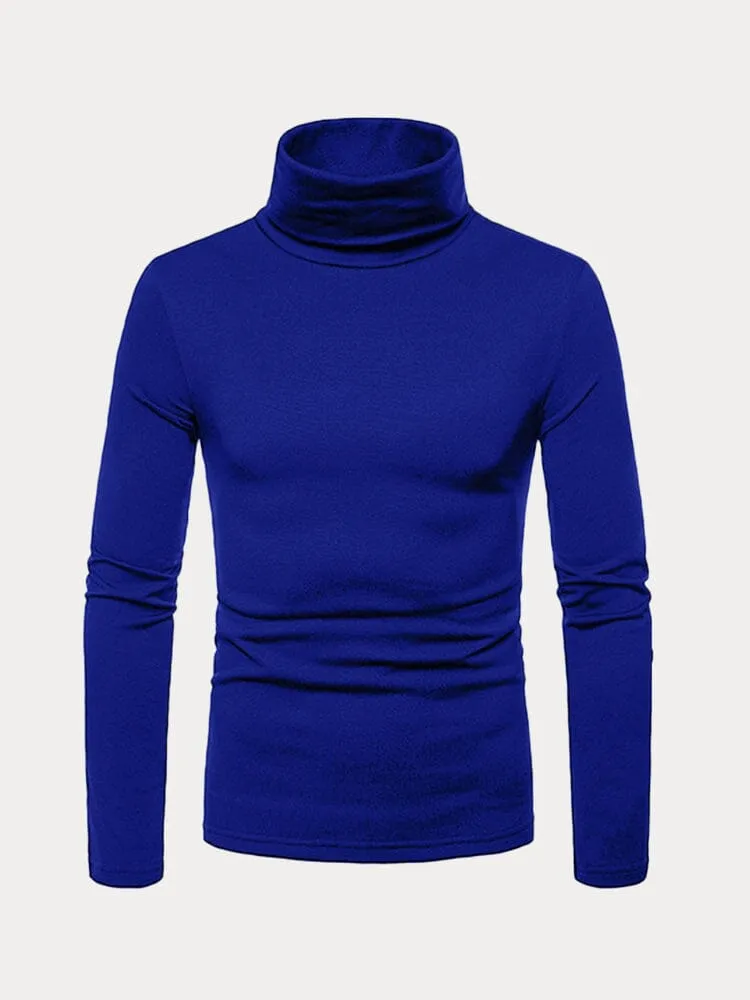 High Collar Pullover Basic Knit Sweater