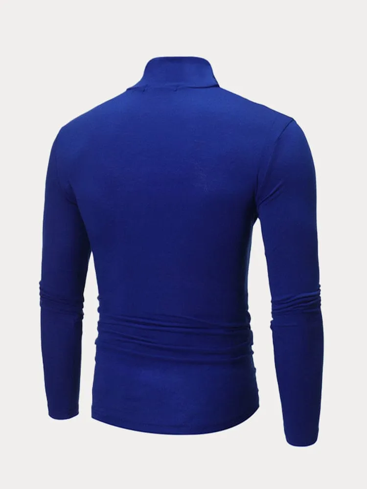 High Collar Pullover Basic Knit Sweater