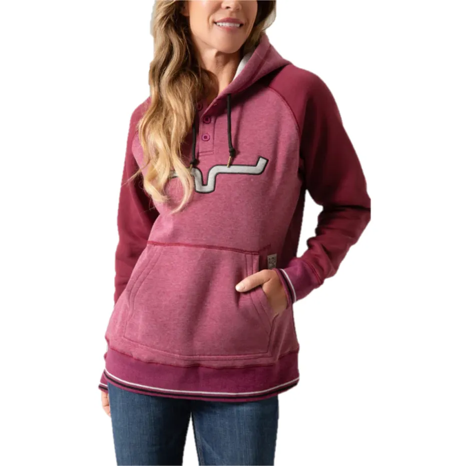 Kimes Ranch Ladies Amigo Wine Red Hoodie F23-13592368