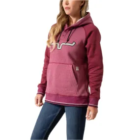 Kimes Ranch Ladies Amigo Wine Red Hoodie F23-13592368