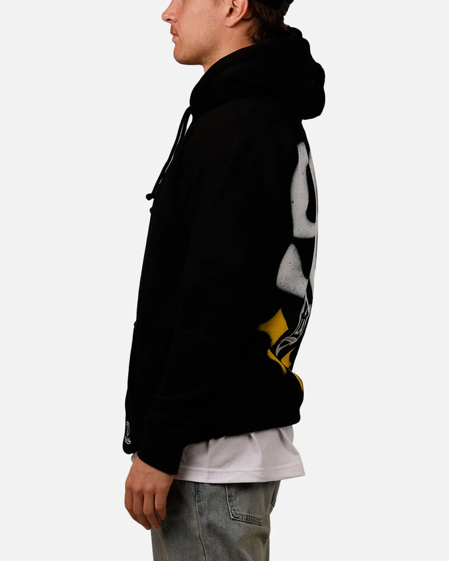 Mitchell & Ness X Los Angeles Galaxy X Culture Kings Spraypaint Hoodie Black