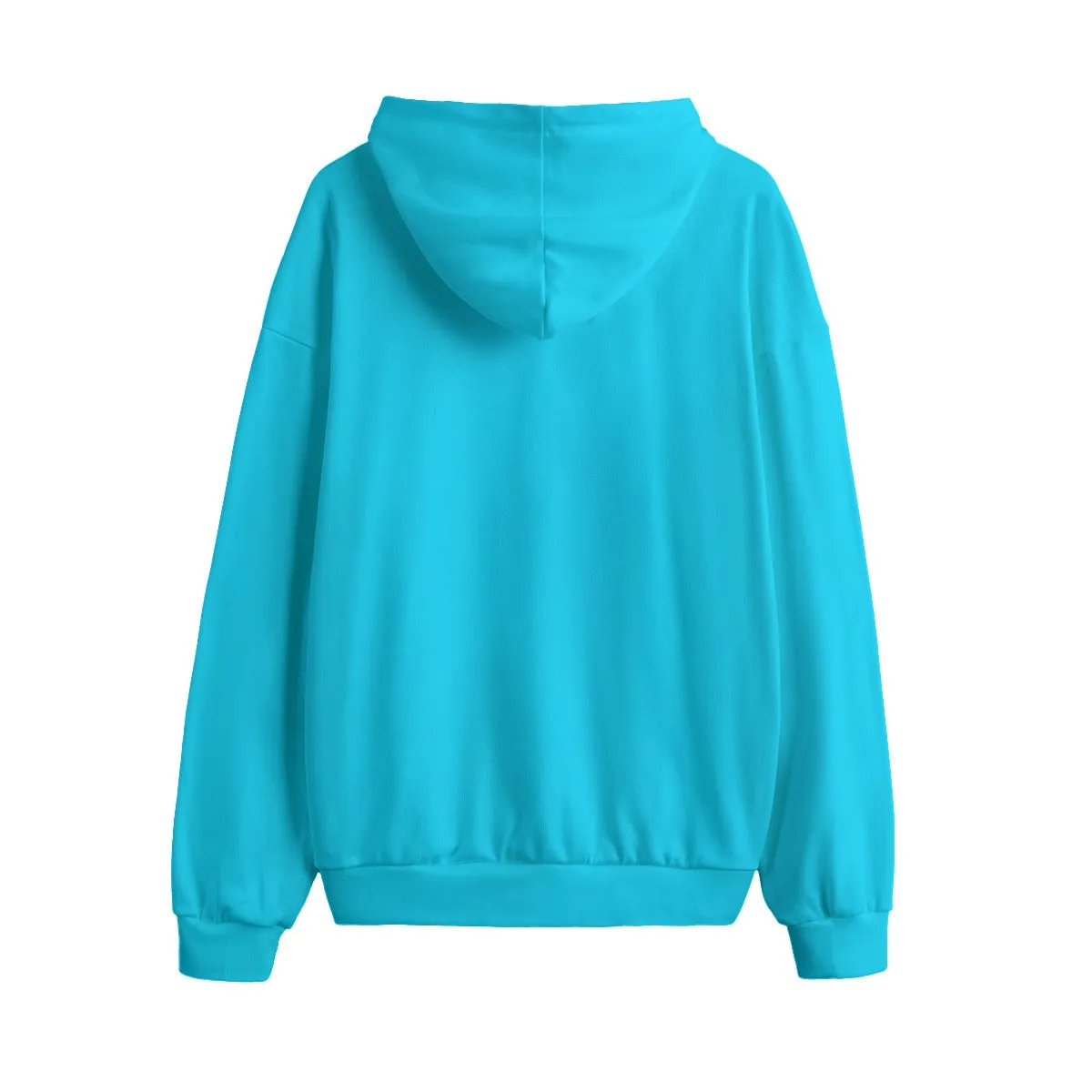 Sixty Eight 93 Logo White Aqua Blue Unisex Plus Fleece Pullover Hoodie