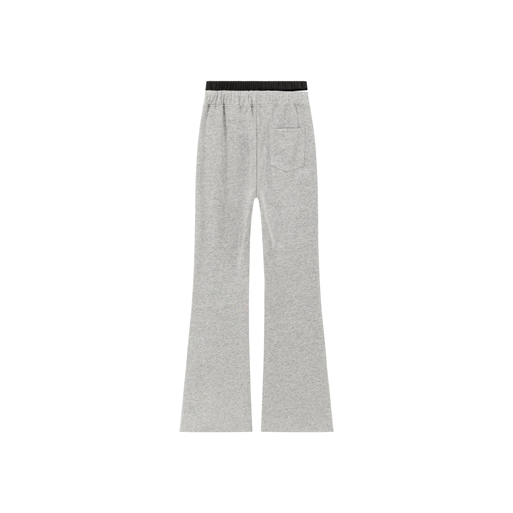 Waist Slit Casual Bootcut Pants